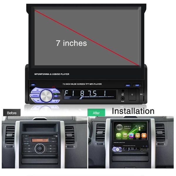 new 7 inch mp5 player touch screen car retractable mp5 player 9601mp5 car mp4 radio reversing gps 
new 7 inch mp5 player touch screen car retractable mp5 player 9601mp5 car mp4 radio reversing gps