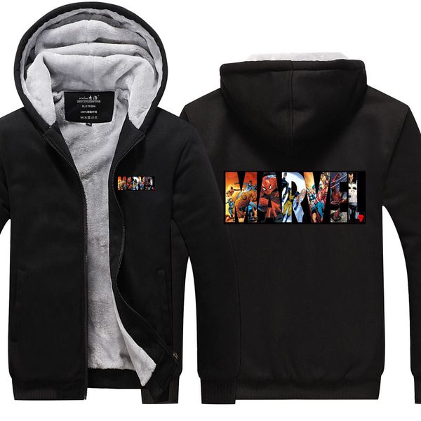 marvel hoodie cashmere hoodie cotton coat winter thicken fleece sweatshirt zipper sweatshirt cardigan coat sportswear jacket us eu size, Black
marvel hoodie cashmere hoodie cotton coat winter thicken fleece sweatshirt zipper sweatshirt cardigan coat sportswear jacket us eu size, Black