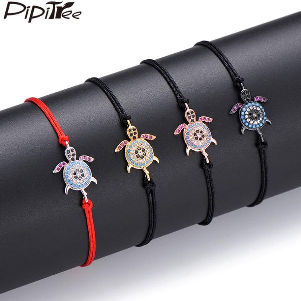 pipitree zircons jewelry sea turtle bracelet animal charm cz stones red string bracelets for women men kids birthday gift, Red;blue
pipitree zircons jewelry sea turtle bracelet animal charm cz stones red string bracelets for women men kids birthday gift, Red;blue