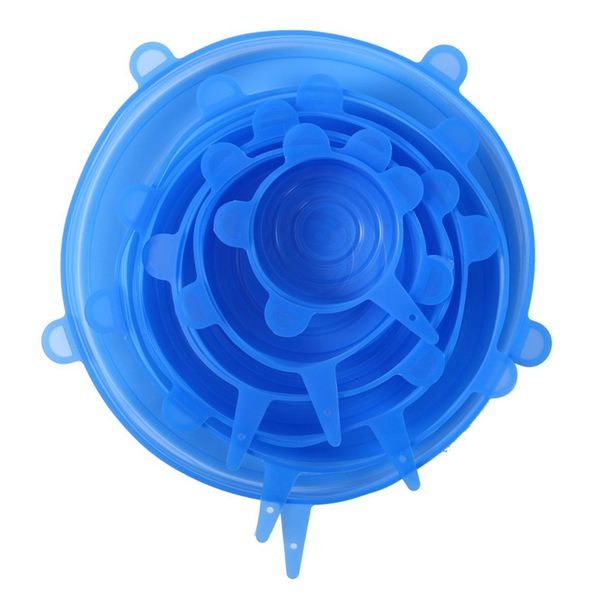 6 pcs silicone stretch lids reusable airtight food wrap covers keeping fresh seal bowl stretchy wrap cover kitchen cookware
6 pcs silicone stretch lids reusable airtight food wrap covers keeping fresh seal bowl stretchy wrap cover kitchen cookware