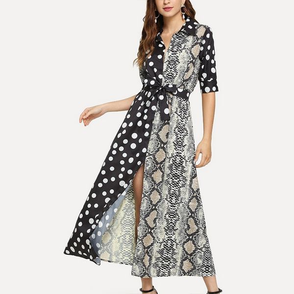 fashion long womens dress time loose v-neck belt dress women stitching bohemian dot striped elegant dresses2019 summer, Black;gray
fashion long womens dress time loose v-neck belt dress women stitching bohemian dot striped elegant dresses2019 summer, Black;gray