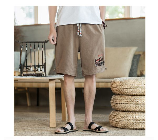 men designer short pants casual solid color short pants men fashion embroidery pocket knee length pants, Black
men designer short pants casual solid color short pants men fashion embroidery pocket knee length pants, Black