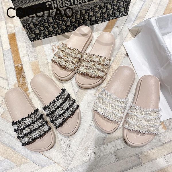 slippers women wear 2020 summer super fire pearl thick bottom word dragger wild sponge cake and sandals and slippers, Black
slippers women wear 2020 summer super fire pearl thick bottom word dragger wild sponge cake and sandals and slippers, Black