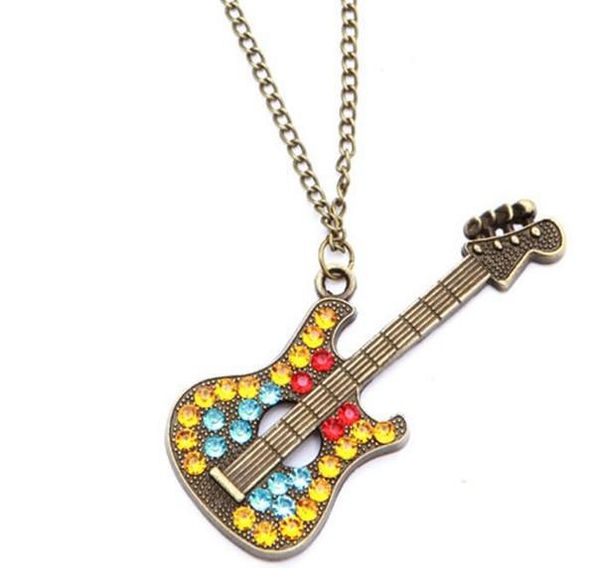 choker necklaces charm 28" guitar gold plated chains necklace colorful rhinestone 28" guitar acrylic crystal necklace pendants, Silver
choker necklaces charm 28" guitar gold plated chains necklace colorful rhinestone 28" guitar acrylic crystal necklace pendants, Silver