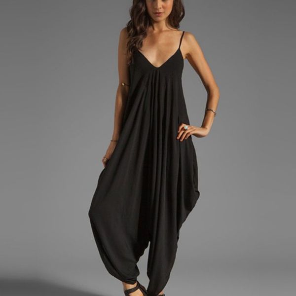 elegant women loose harem romper jumpsuit overalls women's beach playsuit spaghetti strap deep v-neck jumpsuit plus size 5x, Black;white
elegant women loose harem romper jumpsuit overalls women's beach playsuit spaghetti strap deep v-neck jumpsuit plus size 5x, Black;white