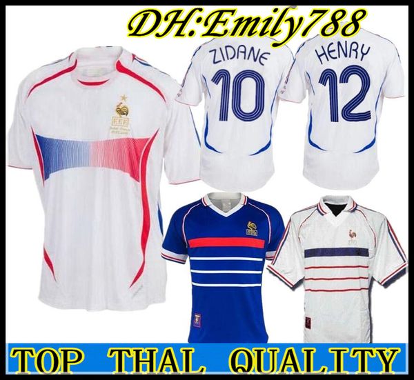 2006 retro soccer jersey zidane henry trezeguet vieira ribery 06 world cup france vintage 1998 frances retro football shirts maillot de foot, Black;yellow
2006 retro soccer jersey zidane henry trezeguet vieira ribery 06 world cup france vintage 1998 frances retro football shirts maillot de foot, Black;yellow