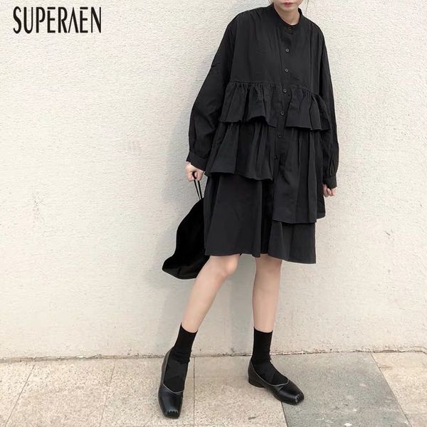 superaen irregular fashion women dress solid color autumn new 2019 ladies dress ruffled long-sleeved casual women clothing, Black;gray
superaen irregular fashion women dress solid color autumn new 2019 ladies dress ruffled long-sleeved casual women clothing, Black;gray