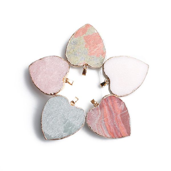 natural rough stone necklace pendant 30*35mm heart shape pendant rose quartz white agate red jasper stone charms jewelry, Silver
natural rough stone necklace pendant 30*35mm heart shape pendant rose quartz white agate red jasper stone charms jewelry, Silver