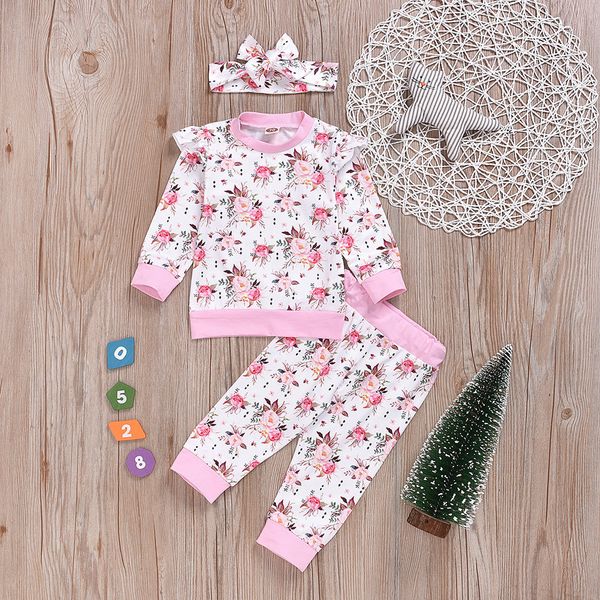 infant clothing 2019 autumn toddler baby girls floral sweatshirt pants headbands 3pcs outfit set newborn baby girl clothes, White
infant clothing 2019 autumn toddler baby girls floral sweatshirt pants headbands 3pcs outfit set newborn baby girl clothes, White