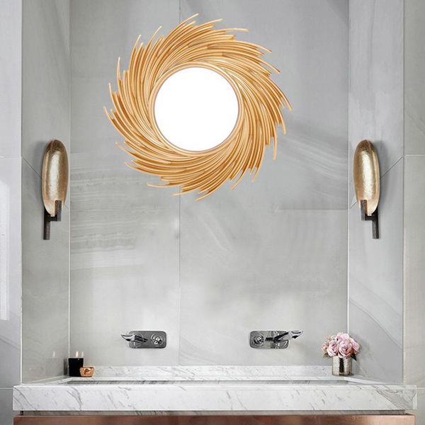 nordic sun shape decorative mirror rattan innovative art decoration round makeup mirror dressing bathroom wall hanging mirror other home dec
nordic sun shape decorative mirror rattan innovative art decoration round makeup mirror dressing bathroom wall hanging mirror other home dec
