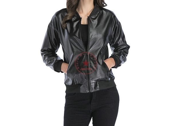 2019pu leather women's european and american trend motorcycle jacket loose stand collar zipper leather fashion windproof jacket
2019pu leather women's european and american trend motorcycle jacket loose stand collar zipper leather fashion windproof jacket