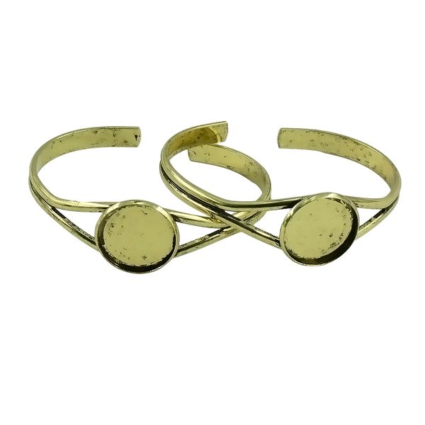 2pcs 20mm bangle settings cuff bracelet cabochon base cameo blank bezel tray, Golden;silver
2pcs 20mm bangle settings cuff bracelet cabochon base cameo blank bezel tray, Golden;silver