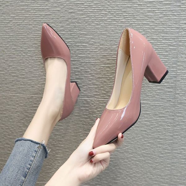 noble temperament pointed wild square with high heel women's shoes shallow mouth fashion comfortable large size work shoes, Black
noble temperament pointed wild square with high heel women's shoes shallow mouth fashion comfortable large size work shoes, Black