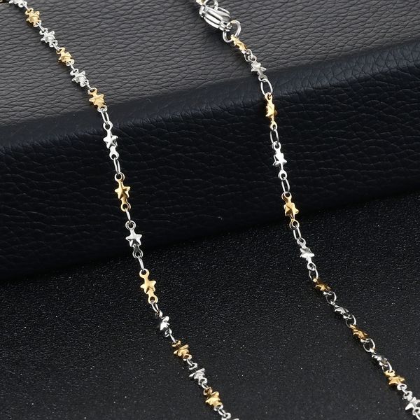 charms star chain necklace womens stainless steel short link necklaces statement korean accessories choker jewelry kolye mn258, Silver
charms star chain necklace womens stainless steel short link necklaces statement korean accessories choker jewelry kolye mn258, Silver