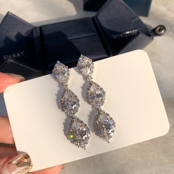 women earrings s925 sterling silve diamond dangle earrings women party earrings, Golden;silver
women earrings s925 sterling silve diamond dangle earrings women party earrings, Golden;silver