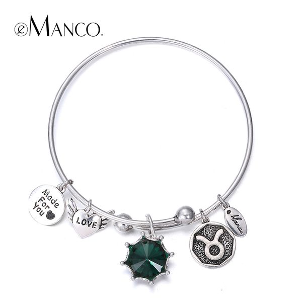 emanco birthstone двенадцать созвездий прекрасные браслеты для влюбленных старинные круглые любовь сердце письма браслет подарок pulseras mu, Golden;silver
emanco birthstone двенадцать созвездий прекрасные браслеты для влюбленных старинные круглые любовь сердце письма браслет подарок pulseras mu, Golden;silver