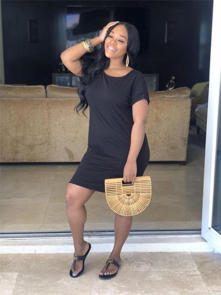 round neck womens bodycon dresses with pocket short sleeve black designer womens dresses, Black;gray
round neck womens bodycon dresses with pocket short sleeve black designer womens dresses, Black;gray