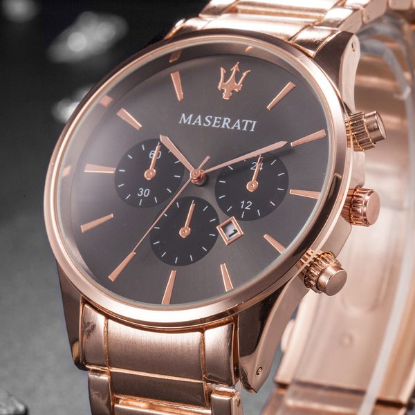 men women luxe wristwatches round dial quartz stainless steel mens watch 6 pointer men casual business wrist watch 07, Slivery;brown
men women luxe wristwatches round dial quartz stainless steel mens watch 6 pointer men casual business wrist watch 07, Slivery;brown
