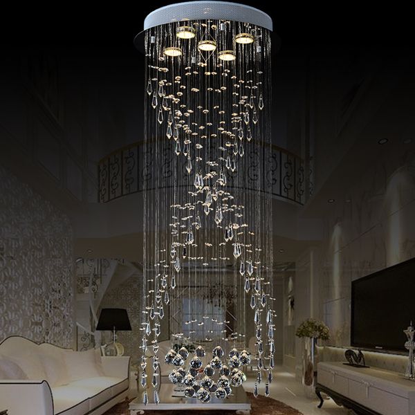 spiral stairs crystal chandelier circular led villa living room long ceiling lamp modern concise crystal hanging light
spiral stairs crystal chandelier circular led villa living room long ceiling lamp modern concise crystal hanging light