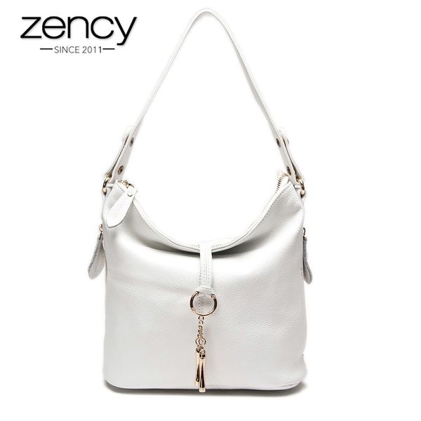 zency new fashion designer women shoulder bag metal tassel 100% real leather lady crossbody messenger elegant gift handbag white mx190725
zency new fashion designer women shoulder bag metal tassel 100% real leather lady crossbody messenger elegant gift handbag white mx190725