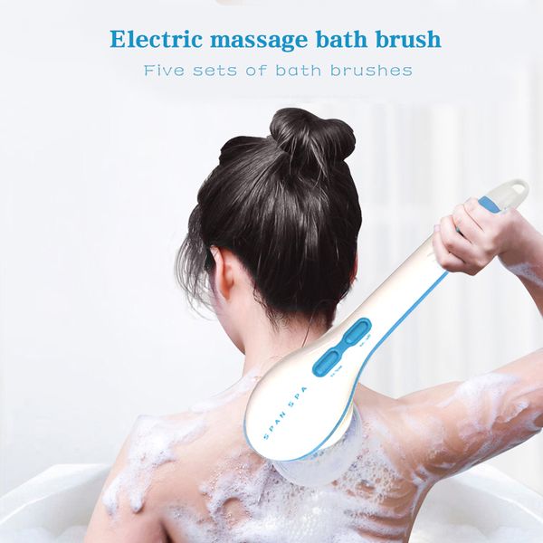 5 in1 electric shower brush handheld spin spa massage cleaning bath brush water resistant long handle scrub health care tool
5 in1 electric shower brush handheld spin spa massage cleaning bath brush water resistant long handle scrub health care tool