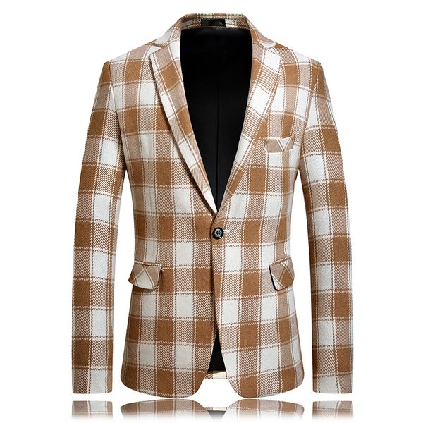 2019 new autumn men's plaid small suit casual suit slim men's designer design mens suits blazers, White;black
2019 new autumn men's plaid small suit casual suit slim men's designer design mens suits blazers, White;black