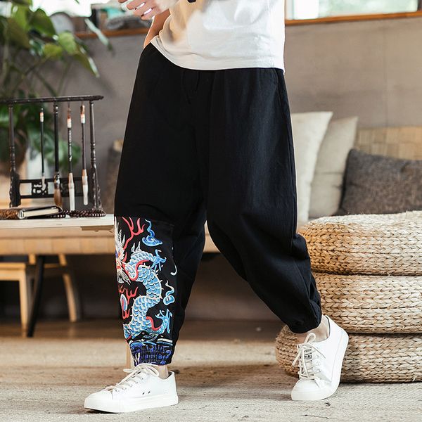 chinese style autumn new pants men brand loose plus size mens harem pant high waist casual print joggers men's trousers black
chinese style autumn new pants men brand loose plus size mens harem pant high waist casual print joggers men's trousers black