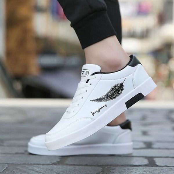 men white shoes new fashion casual students white board shoes men trend of breathable canvas sneakers zapatos hombre, Black
men white shoes new fashion casual students white board shoes men trend of breathable canvas sneakers zapatos hombre, Black