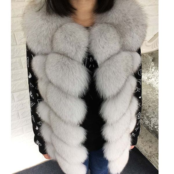 real natural fur fur 68cm long natural vest 88cm fashion sleeveless coat warm women's slim park coat, Black
real natural fur fur 68cm long natural vest 88cm fashion sleeveless coat warm women's slim park coat, Black