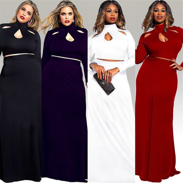 womens designer solid color banquet dress v-neck long sleeve hip split dress j2k6, Black;gray
womens designer solid color banquet dress v-neck long sleeve hip split dress j2k6, Black;gray