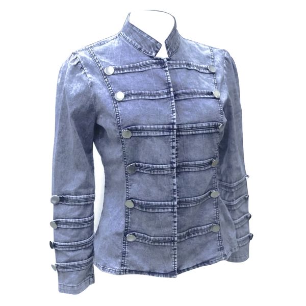 women jeans jacket fashion slim fit buckle plate denim coat office outerwear spring autumn baseball casual vintage long sleeve, Black;brown
women jeans jacket fashion slim fit buckle plate denim coat office outerwear spring autumn baseball casual vintage long sleeve, Black;brown