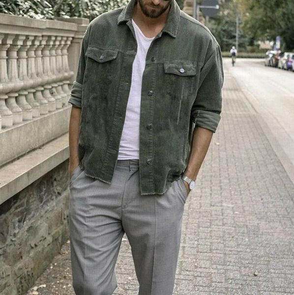 2020 men jacket spring autumn warm coat men buttons casual jackets corduroy punk coat male clothing outwear plus size, Black;brown
2020 men jacket spring autumn warm coat men buttons casual jackets corduroy punk coat male clothing outwear plus size, Black;brown