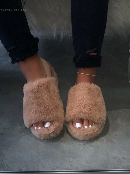 new women spring plush slippers 2020 ms flat bottom antiskid indoor all-around comfortable sandals outdoor leisure women's, Black
new women spring plush slippers 2020 ms flat bottom antiskid indoor all-around comfortable sandals outdoor leisure women's, Black
