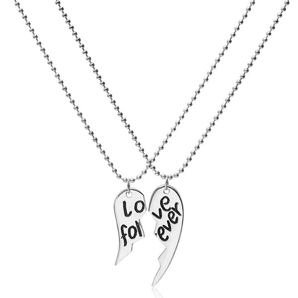 2021 new fashion couples necklaces love forever women love splicing heart pendant silver necklace jewelry gift
2021 new fashion couples necklaces love forever women love splicing heart pendant silver necklace jewelry gift