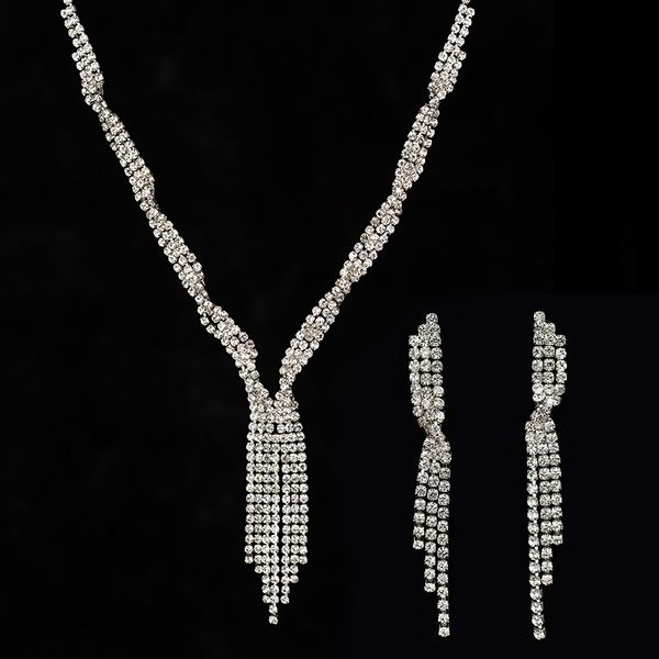 fully-jewelled tassels necklace earrings suit wind pendant product sweater chain, Black
fully-jewelled tassels necklace earrings suit wind pendant product sweater chain, Black
