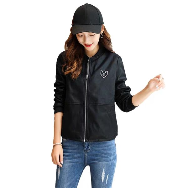 2020 autumnal new small leather pu leather jacket women short paragraph slim leather jacket, Black
2020 autumnal new small leather pu leather jacket women short paragraph slim leather jacket, Black