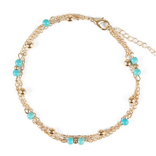simple beach beaded anklets double layer pine stone adjustable gold silver foot chain ankle bracelets for women bohemian jewelry, Red;blue
simple beach beaded anklets double layer pine stone adjustable gold silver foot chain ankle bracelets for women bohemian jewelry, Red;blue