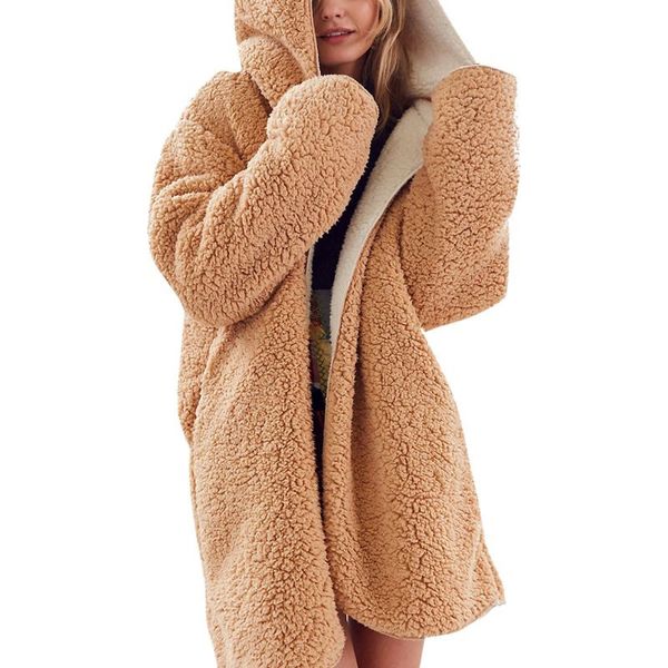 women plush double-faced warm coat ladies winter contrast color hooded with pocket jacket black l 2019
women plush double-faced warm coat ladies winter contrast color hooded with pocket jacket black l 2019