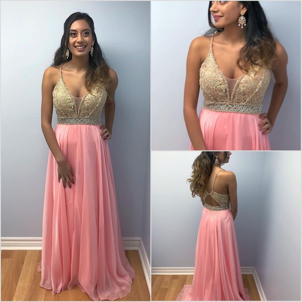 2019 beaded prom dresses spaghetti a line chiffon skirts lace appliqued backless evening gowns custom cocktail party dress, Black
2019 beaded prom dresses spaghetti a line chiffon skirts lace appliqued backless evening gowns custom cocktail party dress, Black