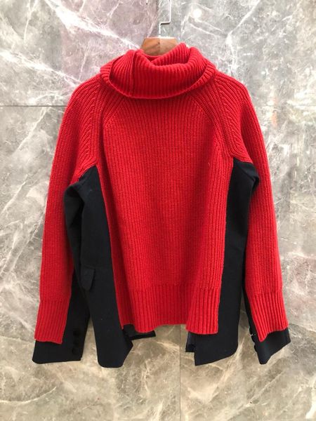 new women patchwork turtleneck knitted wool sweater female knitted jumper and pullover warm sweater 2 color tutu, White;black
new women patchwork turtleneck knitted wool sweater female knitted jumper and pullover warm sweater 2 color tutu, White;black