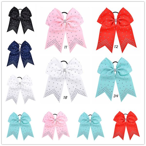 ins 7 inch jojo hair clip cheer fish tail bows hair rope hairbands spot drill ribbon headress girls tie scrunchies hair accessories e22102, Slivery;white
ins 7 inch jojo hair clip cheer fish tail bows hair rope hairbands spot drill ribbon headress girls tie scrunchies hair accessories e22102, Slivery;white