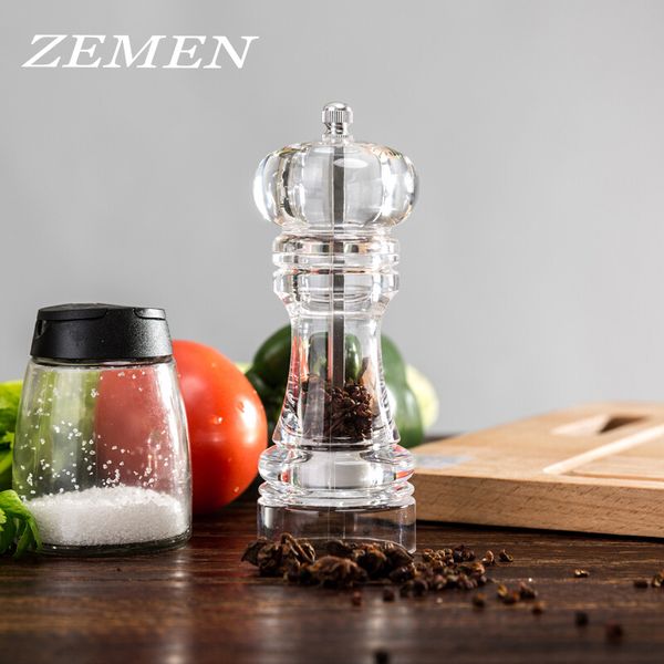 zemen manual salt & pepper mills with strong adjustable grinder kitchen spice grinding bottles container seasoning jar holder
zemen manual salt & pepper mills with strong adjustable grinder kitchen spice grinding bottles container seasoning jar holder