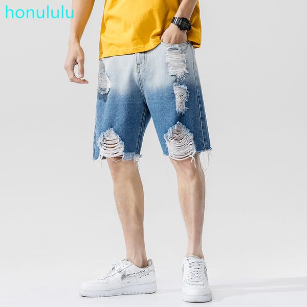 summer new ins tattered edge denim beggar shorts men washed holes 55 points casual pants pants tide, Blue
summer new ins tattered edge denim beggar shorts men washed holes 55 points casual pants pants tide, Blue