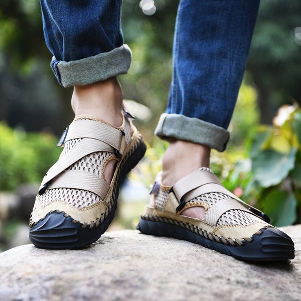 summer 2020 hiking shoes sports shoes men's mesh rubber bottom walking absorption casual and comfortable, Black
summer 2020 hiking shoes sports shoes men's mesh rubber bottom walking absorption casual and comfortable, Black