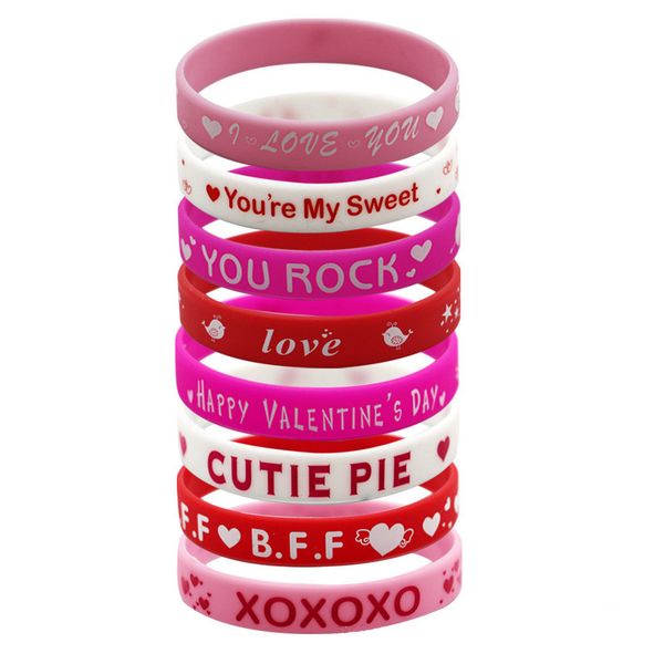 2019 happy valentine's day silicone bracelet lovers wristband for men women jewelry bangle birthday party favor gift rubber band
2019 happy valentine's day silicone bracelet lovers wristband for men women jewelry bangle birthday party favor gift rubber band