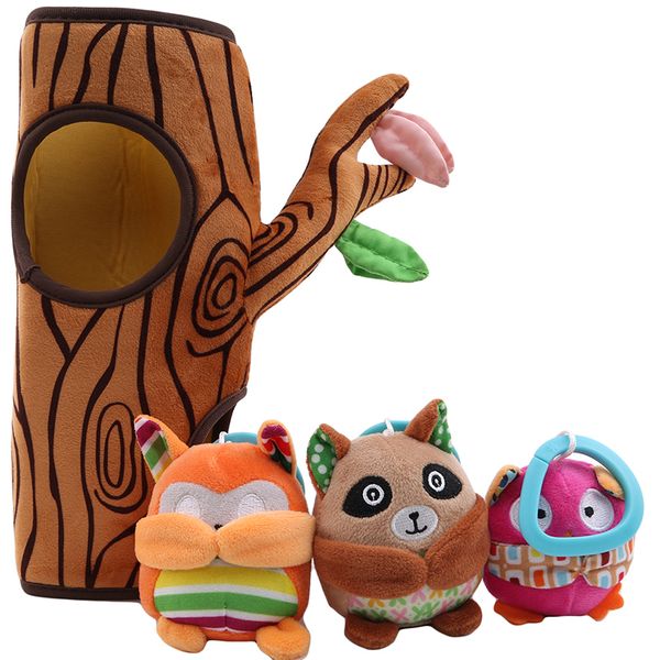 baby plush rattle toy stump peekaboo doll cute owl baby raccoon and small squirrel rattle baby toy
baby plush rattle toy stump peekaboo doll cute owl baby raccoon and small squirrel rattle baby toy