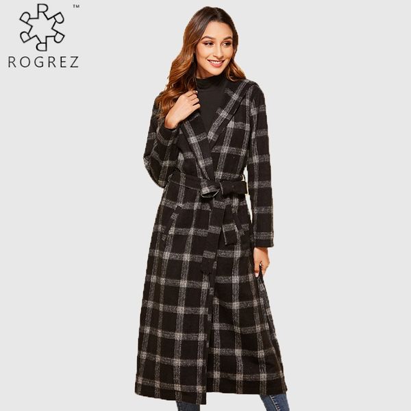rogrez black grey elegant formal casual winter coat women plaid wool blends abrigos mujer invierno belt x long winter coats
rogrez black grey elegant formal casual winter coat women plaid wool blends abrigos mujer invierno belt x long winter coats