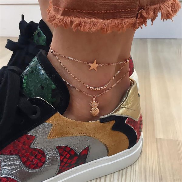 new pineapple star pendant anklets layering 2019 summer beach foot jewelry for women leg chain original design, Red;blue
new pineapple star pendant anklets layering 2019 summer beach foot jewelry for women leg chain original design, Red;blue