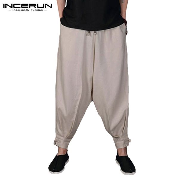 incerun fashion pants men drop crotch streetwear loose joggers casual trousers men drawstring hip-hop harem pants harajuku, Black
incerun fashion pants men drop crotch streetwear loose joggers casual trousers men drawstring hip-hop harem pants harajuku, Black