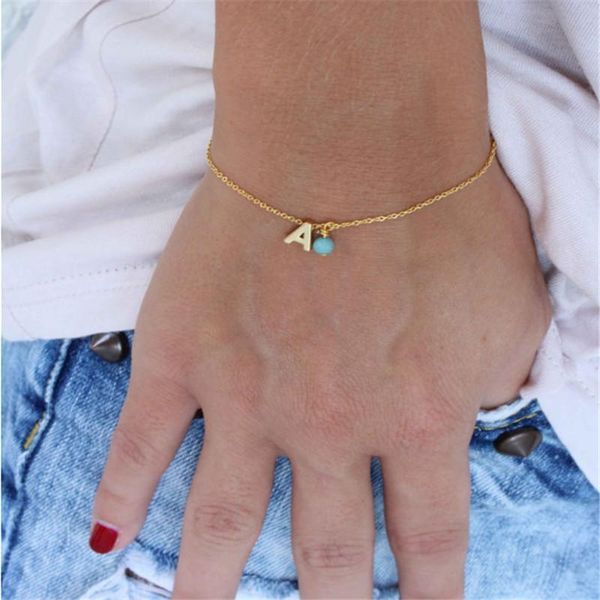fashion tiny dainty initial bracelet nice stone bracelet vintage letter charm bracelet for girls birthday christmas gift, Golden;silver
fashion tiny dainty initial bracelet nice stone bracelet vintage letter charm bracelet for girls birthday christmas gift, Golden;silver